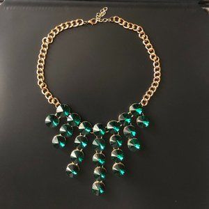Necklace With Green Stones